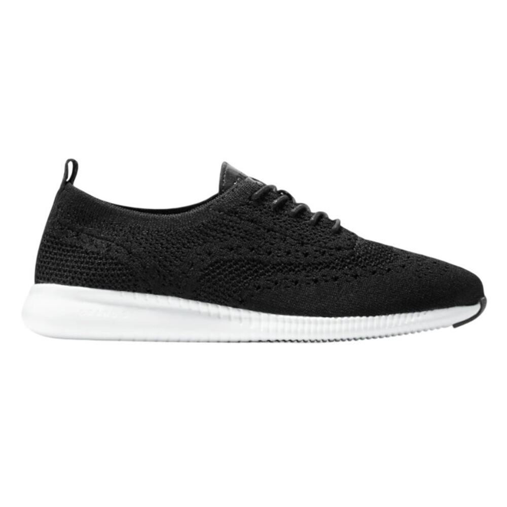 Cole Haan Women's 2.ZERØGRAND Stitchlite Wingtip Oxfords in Black/White, Size 9